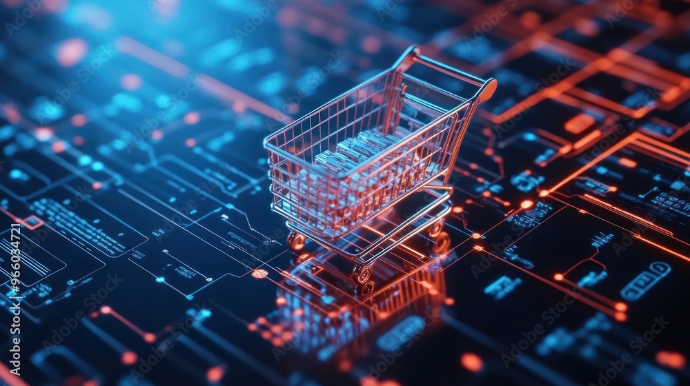 e-commerce online shopping cart business internet technology virtual interface e-commerce online shopping cart business internet technology virtual interface