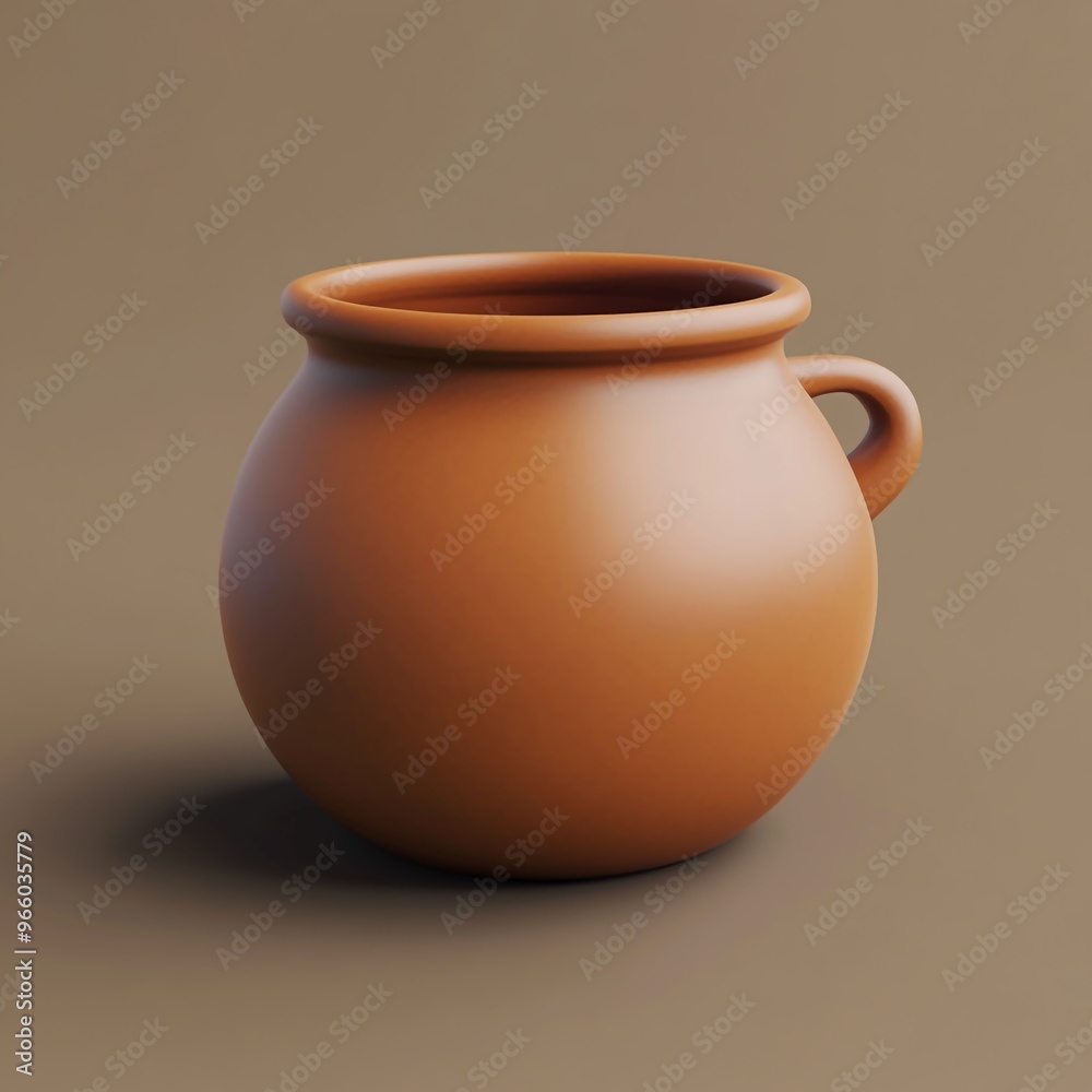 3D Pot Icon: Cooking Container and Kitchenware Illustration Logo 3D Pot Icon: Cooking Container and Kitchenware Illustration Logo