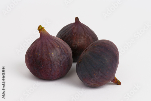 Fresh figs isolated on white