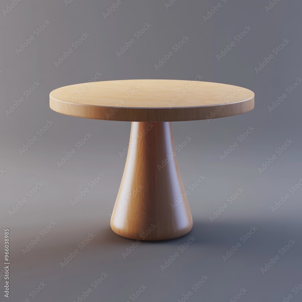 3D Table Icon: Furniture Piece and Surface for Work or Dining Illustration Logo 3D Table Icon: Furniture Piece and Surface for Work or Dining Illustration Logo