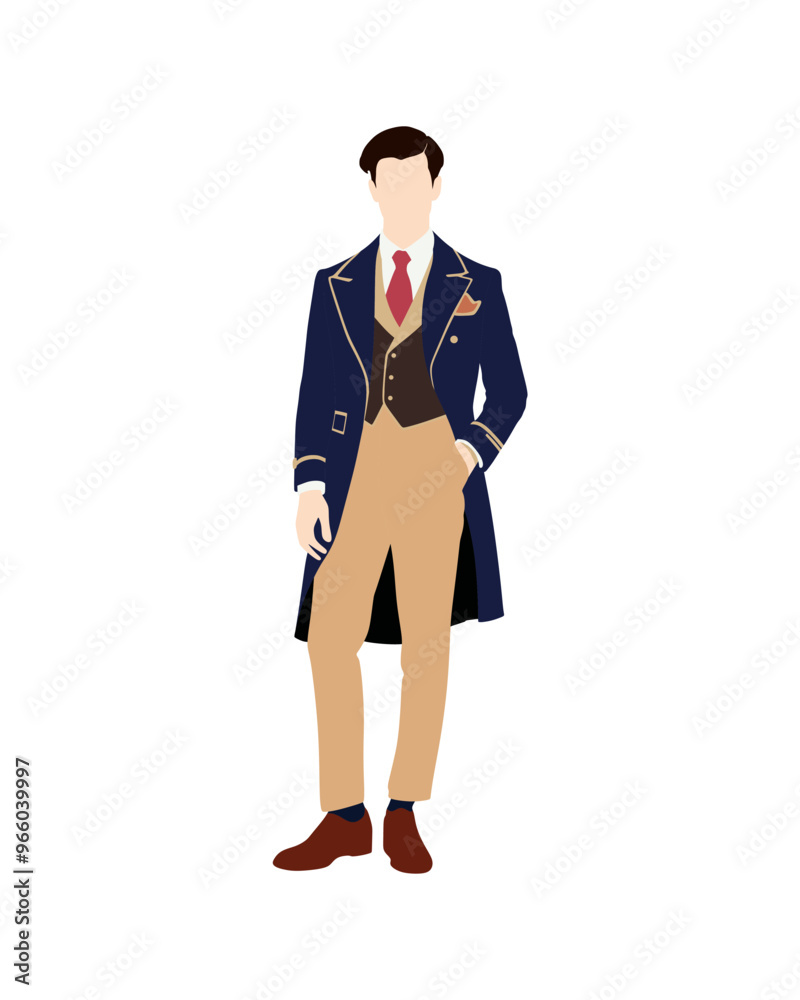 Flat vector people and illustration, man with casual outfit Flat vector people and illustration, man with casual outfit
