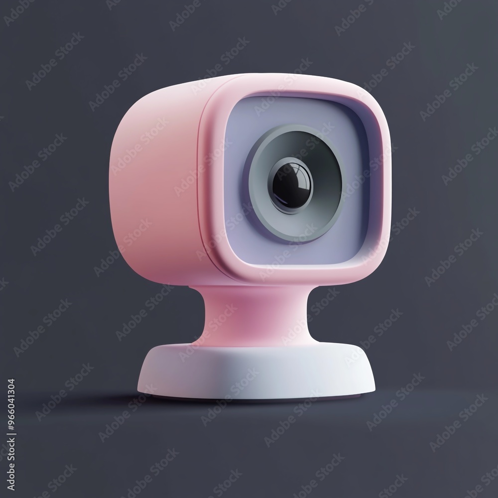 3D Webcam Icon: Video Conferencing and Online Communication Tool Illustration Logo 3D Webcam Icon: Video Conferencing and Online Communication Tool Illustration Logo