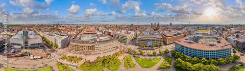 mannheim germany city aerial 360° panorama