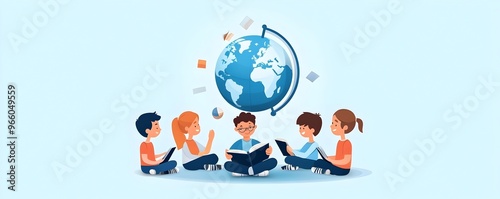 Diverse Students Studying f...