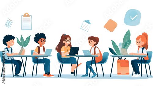 Diverse Students Collaborat...