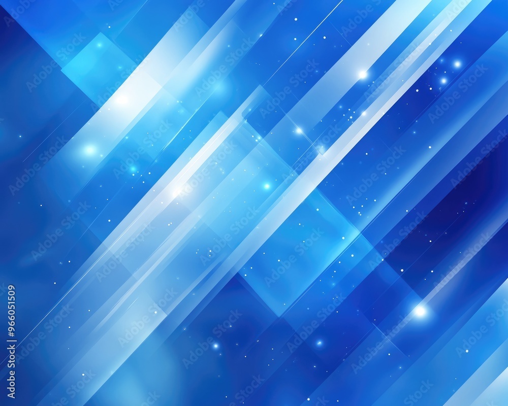 Blue Tech Abstract Design. Modern Futuristic Background with Bright Light Effects