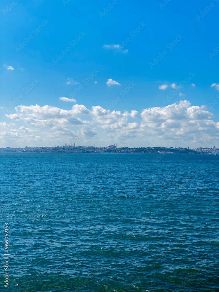 Obraz premium Panoramic view of Istanbul from Bosporus