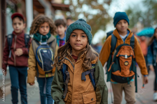 Back to school autumn season conceptual illustration photo, Generative AI, first september