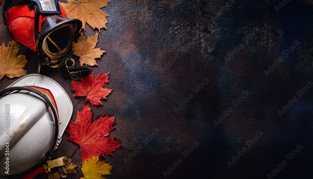 International Firefighters' Day commemorative layout with vintage ...