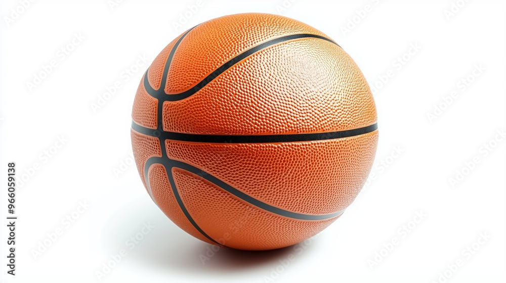 Basketball ball isolated stock photo on white background