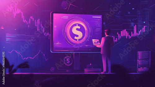 Finance planning enables organizations to manage risks and capitalize on investment opportunities for growth 2D Illustration style: photo