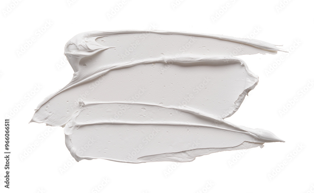 Impressive stroke of white acrylic paint on a clean white background. The brush is ideal for creative projects, background designs or illustrations where cleanliness and sophistication are required. Impressive stroke of white acrylic paint on a clean white background. The brush is ideal for creative projects, background designs or illustrations where cleanliness and sophistication are required.