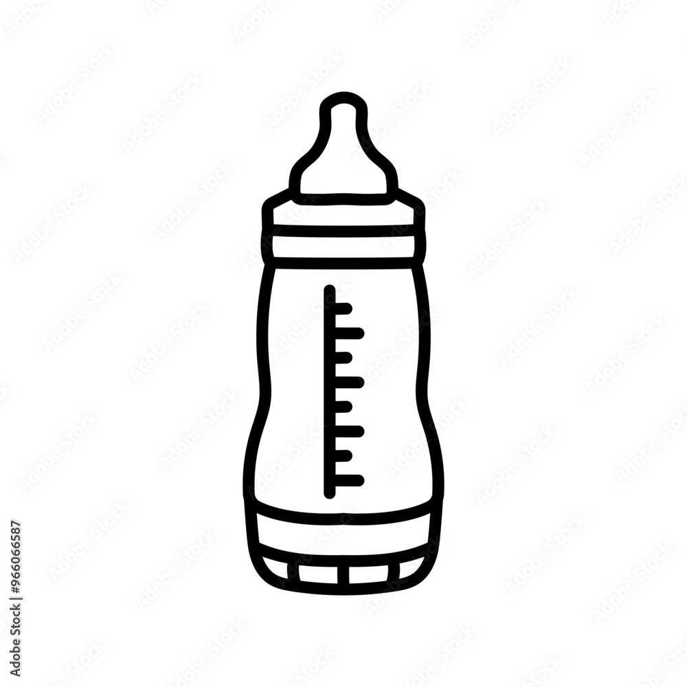 Milk Bottles Outline Icon, Vector illustration Milk Bottles Outline Icon, Vector illustration