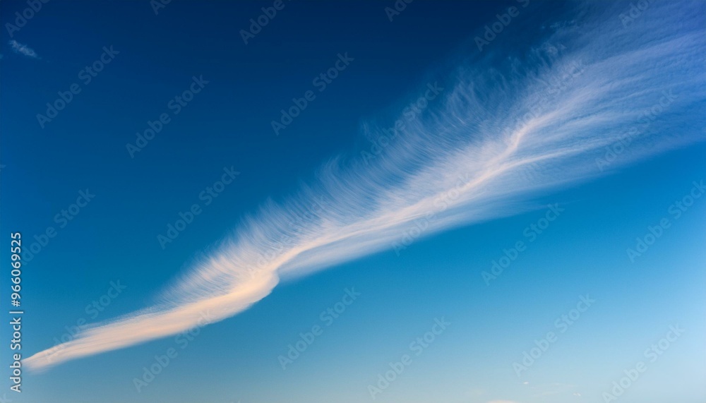 A long, thin cloud formation stretches across the sky, resembling a plume of smoke or a streak of light. The cloud appears to be illuminated from above. A long, thin cloud formation stretches across the sky, resembling a plume of smoke or a streak of light. The cloud appears to be illuminated from above.