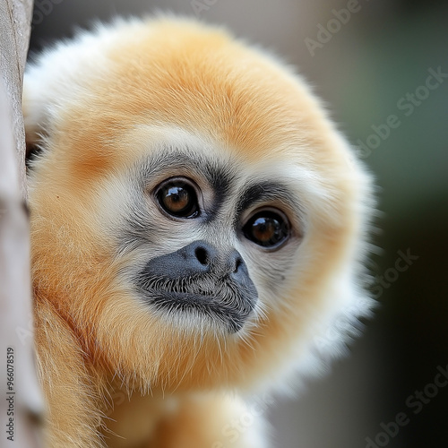 Gibbon Isolated photo