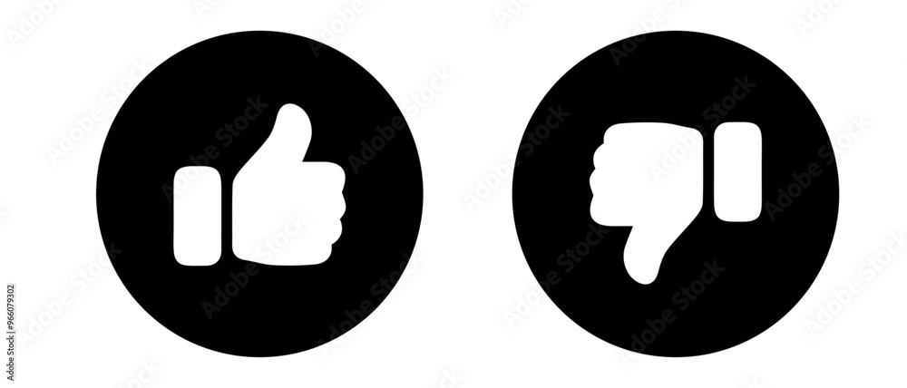 Like and dislike .Thumbs-up icon for approval, positive feedback, or rating. Ideal for UI, social media, and reviews.Thumbs-down icon for disapproval or negative feedback. Perfect for UI and ratings. Like and dislike .Thumbs-up icon for approval, positive feedback, or rating. Ideal for UI, social media, and reviews.Thumbs-down icon for disapproval or negative feedback. Perfect for UI and ratings.