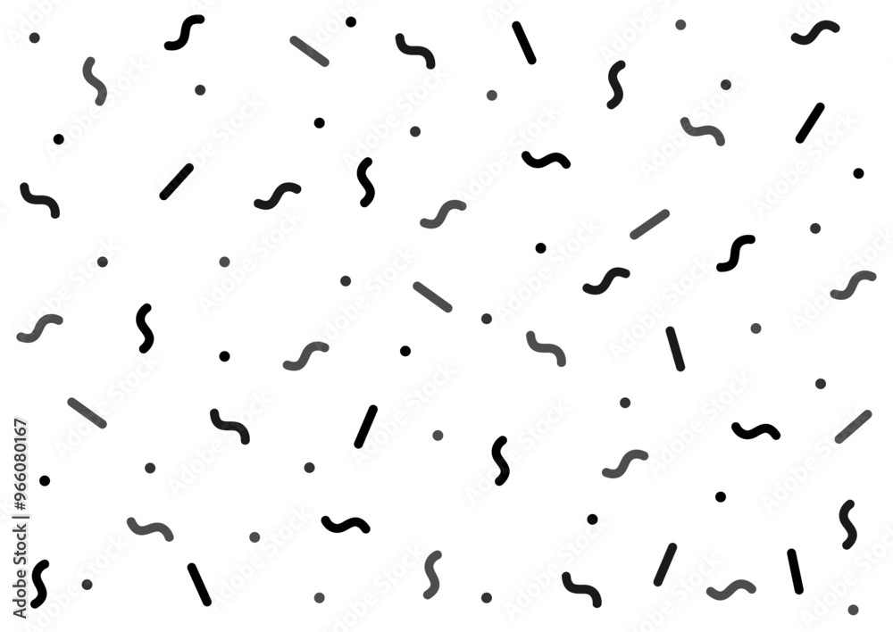 Confetti Seamless Pattern vector element. Retro Seamless Abstract Design Background. Vector Background with Sprinkles Confetti Seamless Pattern vector element. Retro Seamless Abstract Design Background. Vector Background with Sprinkles