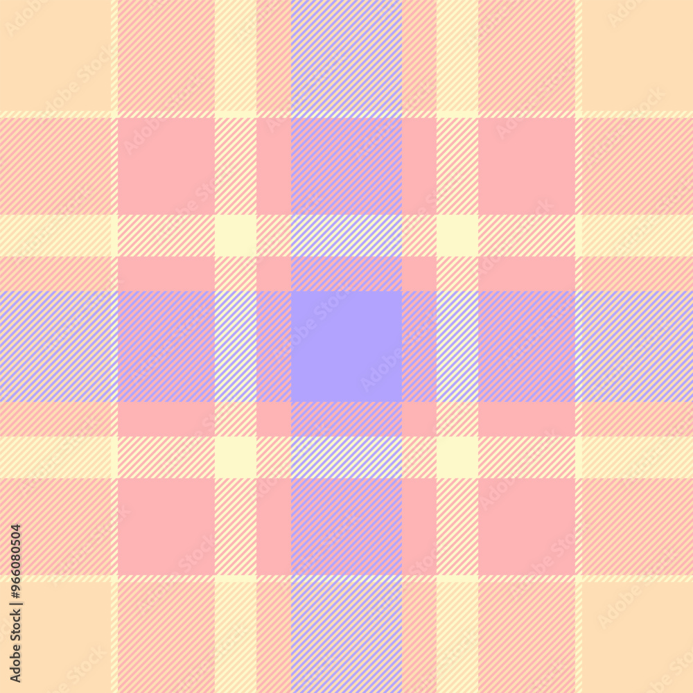 Internet texture tartan check, warm fabric vector seamless. List textile pattern background plaid in light and peach puff colors. Internet texture tartan check, warm fabric vector seamless. List textile pattern background plaid in light and peach puff colors.