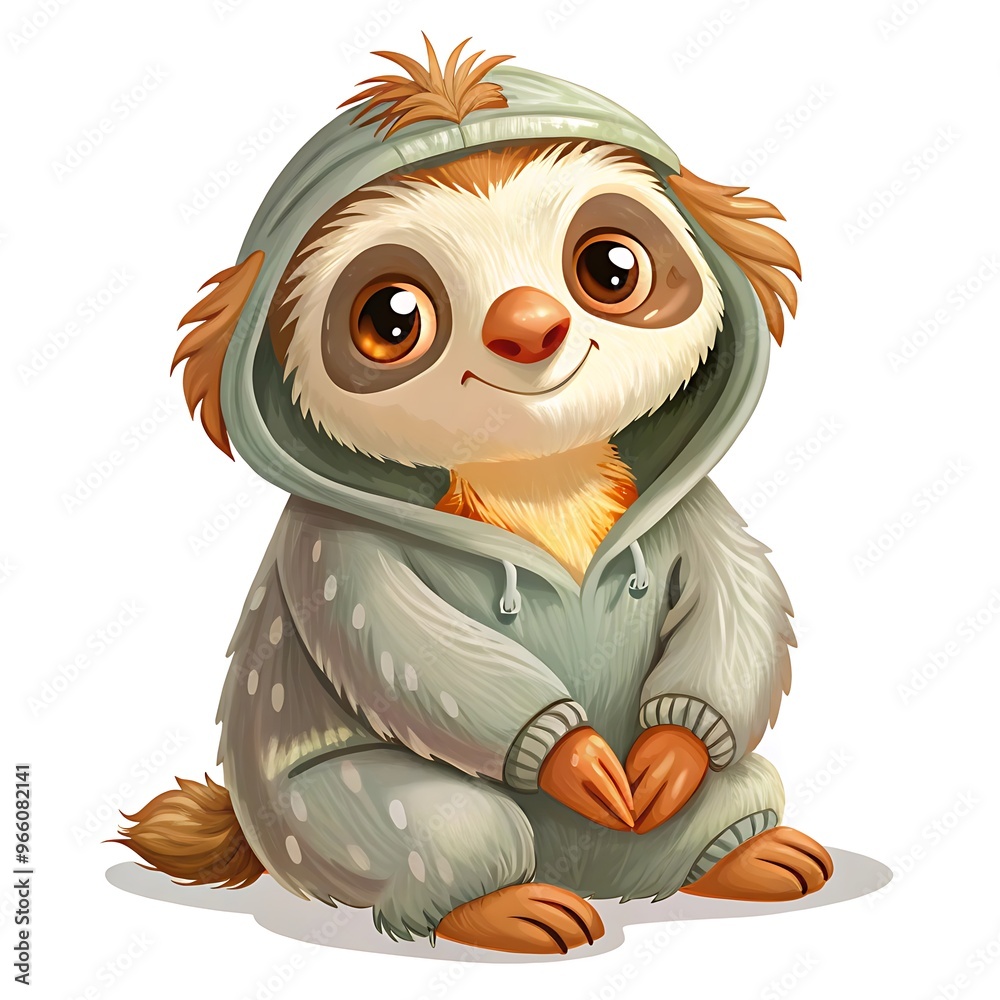 Obraz premium Cute Sloth Illustration
