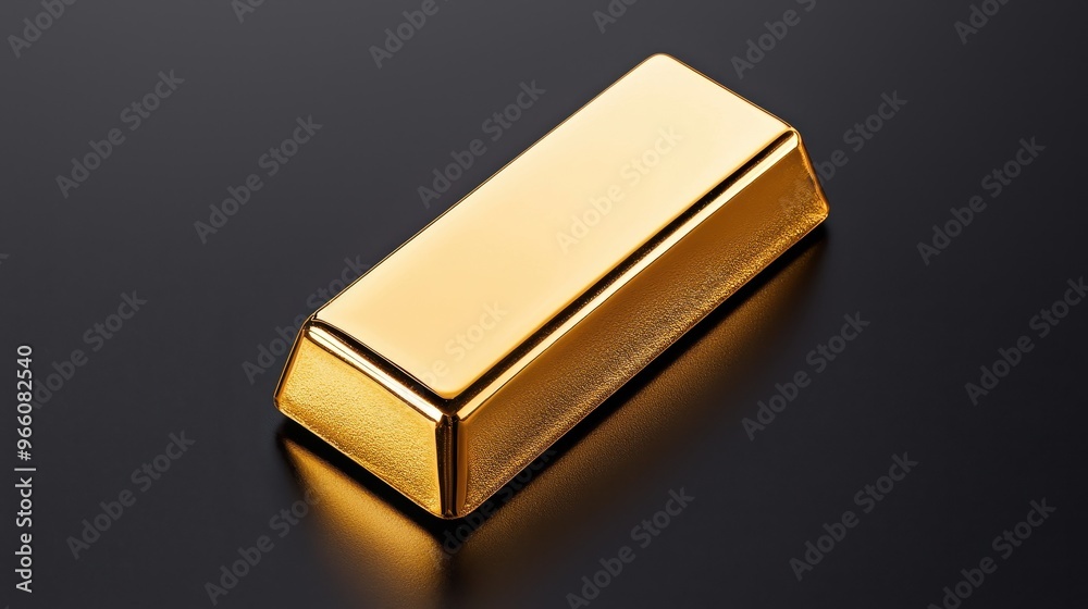 Glittering Gold Bar on Dramatic Black Background Symbolizing Luxury Wealth and Financial Success Glittering Gold Bar on Dramatic Black Background Symbolizing Luxury Wealth and Financial Success