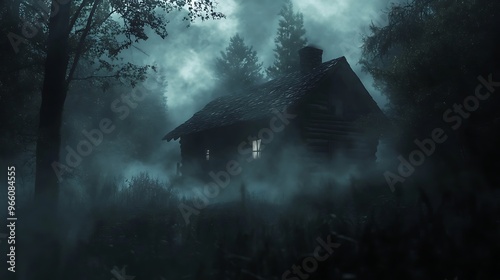 haunted house in the forest