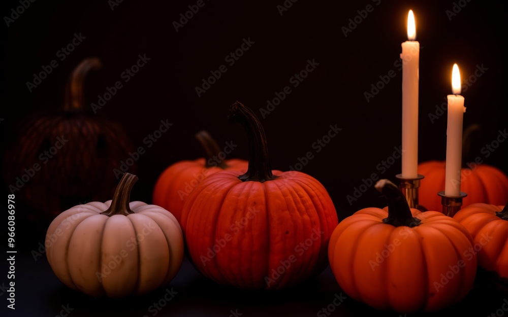 A moody, autumnal still life with pumpkins and candles, perfect for Halloween or Thanksgiving.
A moody, autumnal still life with pumpkins and candles, perfect for Halloween or Thanksgiving.