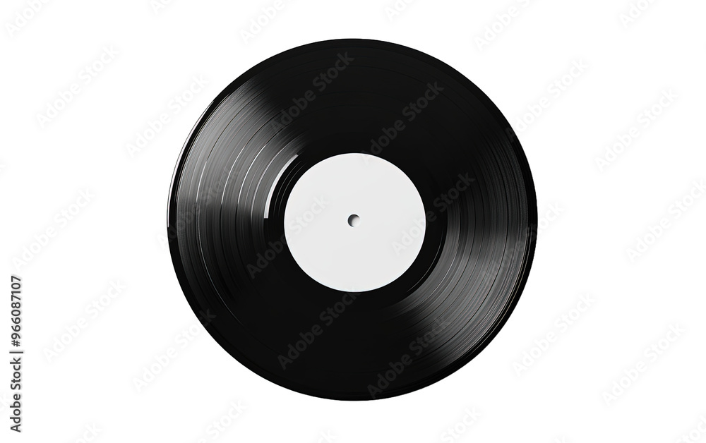 Obraz premium Vector vinyl record on transparent background, png