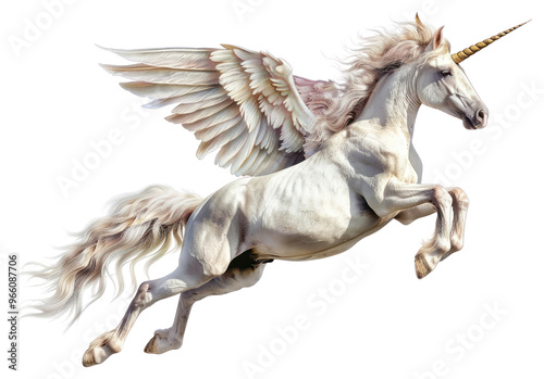 PNG Jumping pegasus illustrated drawing animal.