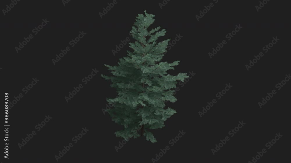 Abies Concolor White fir Tree blowing in the wind. Wind blows the Concolor fir Tree. Animated Abies-concolor Tree swaying in the wind with Transparent Background. Alpha Channel Abies Concolor White fir Tree blowing in the wind. Wind blows the Concolor fir Tree. Animated Abies-concolor Tree swaying in the wind with Transparent Background. Alpha Channel