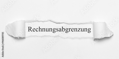 Rechnungsabgrenzung	 photo