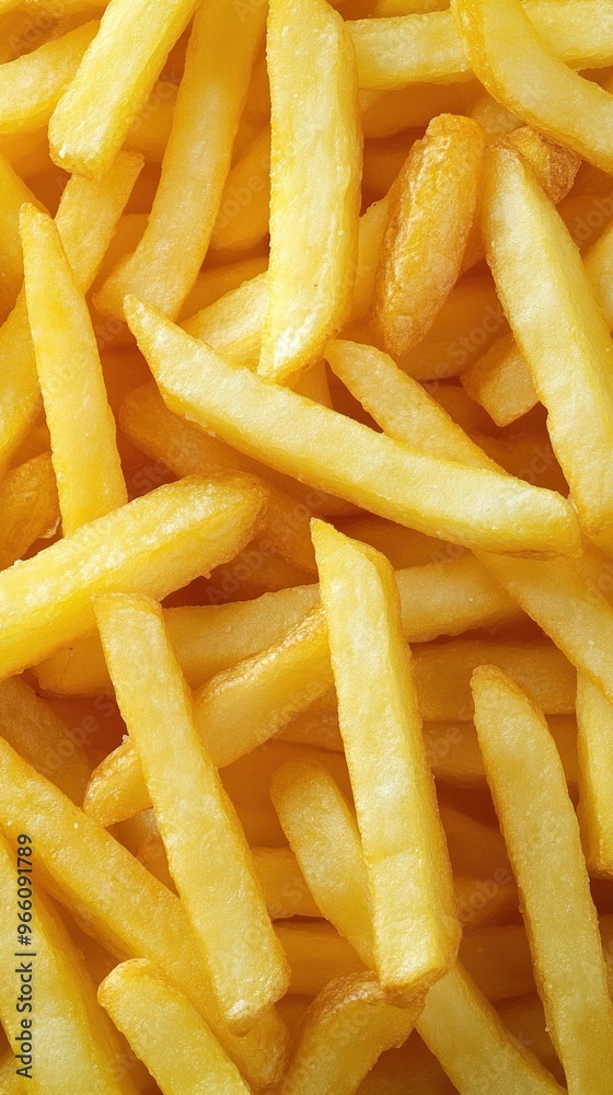 Hot and crispy French fries arranged and ready to eat Hot and crispy French fries arranged and ready to eat