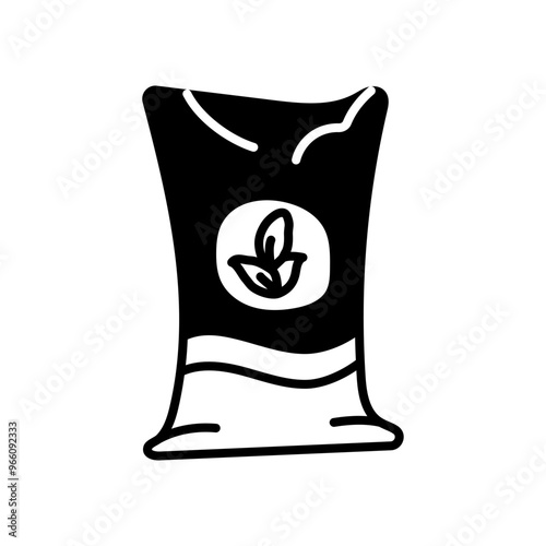 Fertilizer Glyph Icon, Vector illustration