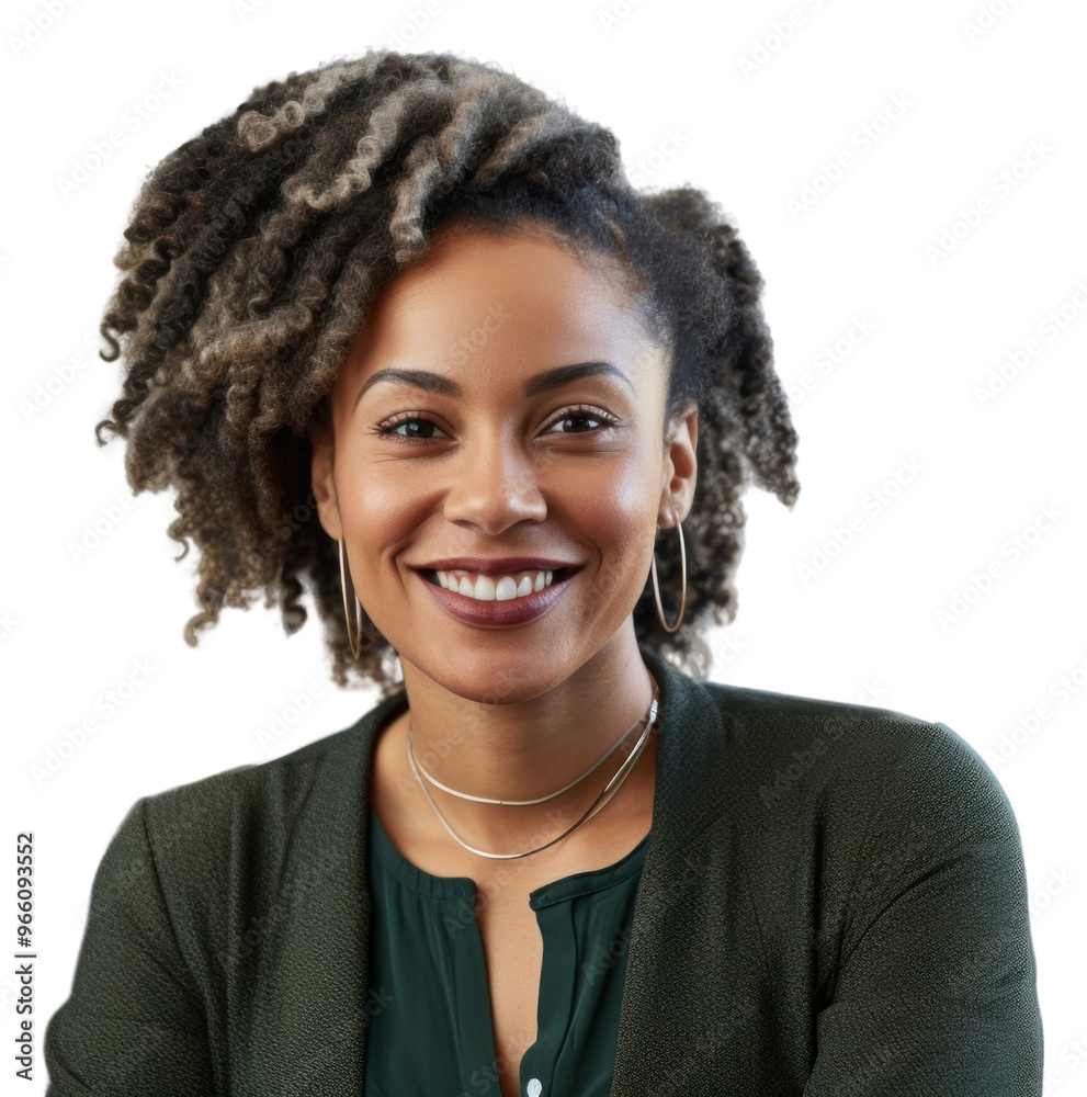 Φωτογραφία PNG African Woman with dreadlocks smiling at the camera during a meeting in a business office adult smile woman