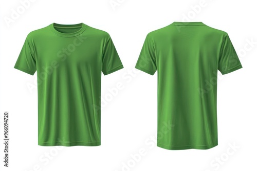 Wallpaper Mural Light green plain T-shirt mockup with back view Torontodigital.ca