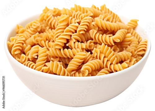 PNG Fusilli pasta one pices fusilli food white background. photo