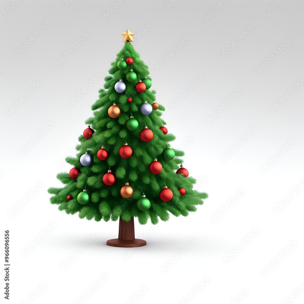 christmas tree isolated on white background christmas tree isolated on white background
