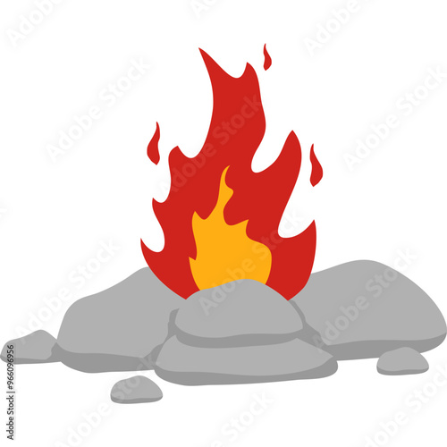 Bonfire Illustration

