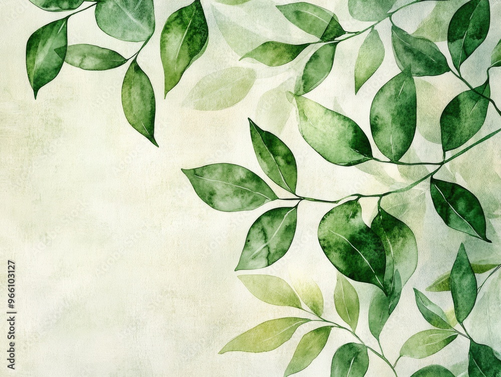 Serene Leafy Pattern Serene Leafy Pattern