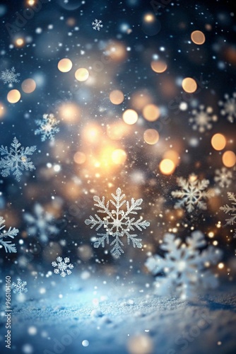 Stunning and Dynamic Snow Overlay Effect Image to Bring a Festive and Wintry Feel