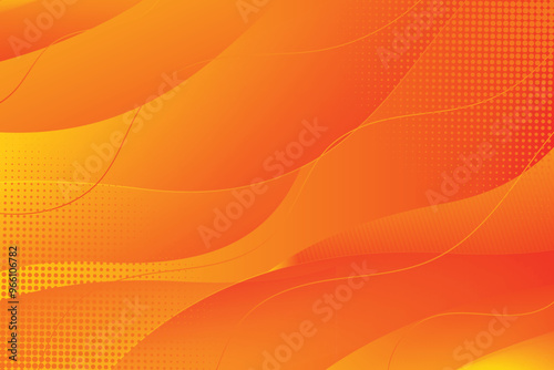 abstract orange background with waves