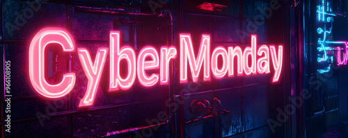 Neon-lit sign 
