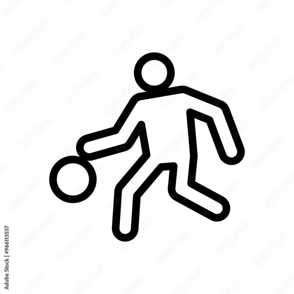 Playing basketball icon Playing basketball icon
