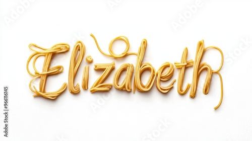Personalized postcard perfect for decor created in Spaghetti Typography.