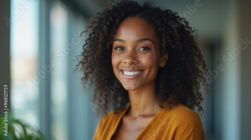 Confident Black Woman Business Headshots – Vibrant Professional Portraits of Smiling African Women for Corporate and Creative Use