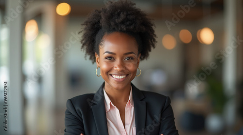 Confident Black Woman Business Headshots – Vibrant Professional Portraits of Smiling African Women for Corporate and Creative Use