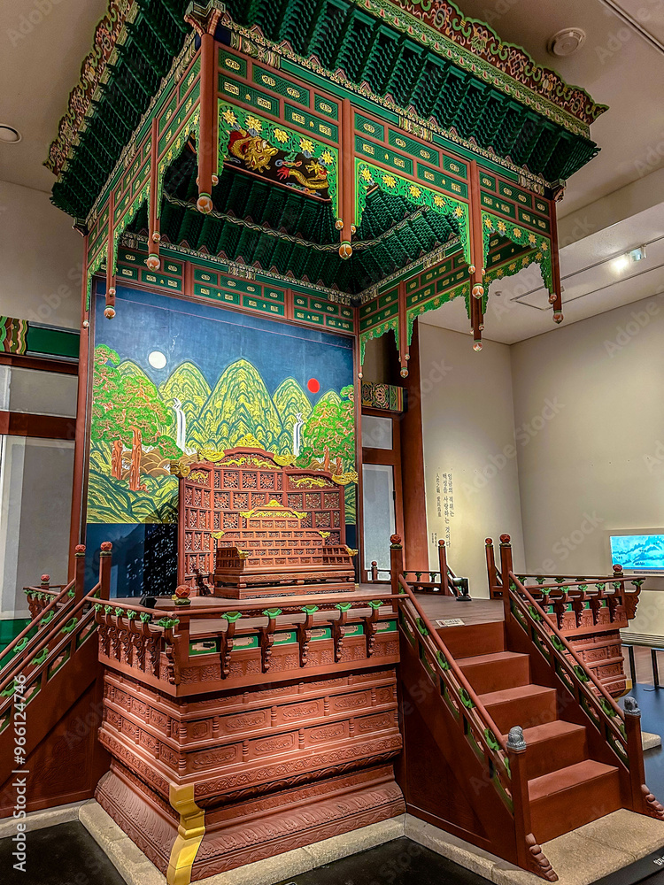 The main throne room of the emperor. Seoul, South Korea.