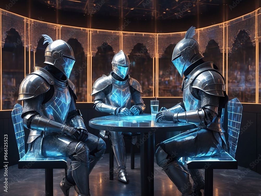 Naklejka premium Crystal Code Conversations