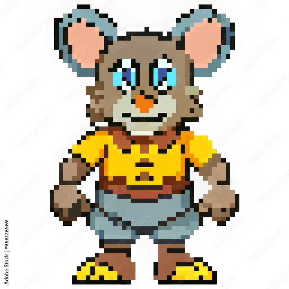 pixel mouse 3d render pixel illustration, mouse 3d render made of dots, isolated on white background pixel mouse 3d render pixel illustration, mouse 3d render made of dots, isolated on white background