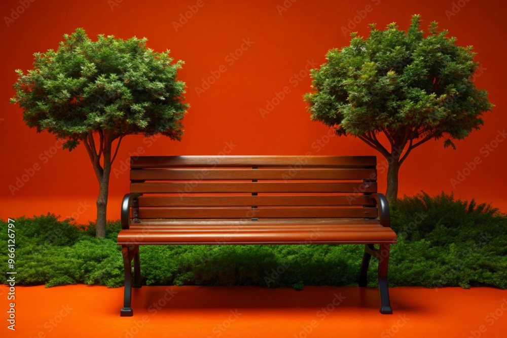 Fototapeta premium park bench