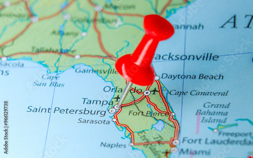 Tampa, Florida pin on map